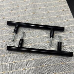 Black T-Bar Drawer Handles